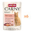 ANIMONDA Carny Adult Pouch Kuracie a losos 6x85g mokré krmivo pre mačky