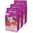 WHISKAS Adult 3x1,4 kg kompletné suché krmivo pre dospelé mačky s lahodným hovädzím mäsom