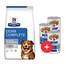 HILL'S Prescription Diet Canine Derm Complete 12 kg krmivo na posilnenie pokožky psov + 3 konzervy ZADARMO