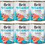 BRIT Pate&Meat Salmon 6x800 g  paštéta s lososom