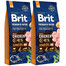 BRIT Premium By Nature Senior Small Medium S+M 2 x 15 kg Kompletné krmivo pre psov