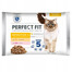 PERFECT FIT Sensitive 1+ 4x85 g s kuracím mäsom a lososom v omáčke pre citlivé mačky