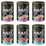 RAFI Cat Adult Mix 2 príchuťou jahňacej a králik 6x400 g krmivo pre mačky po sterilizácii