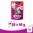 WHISKAS Krémová polievka s hovädzím mäsom 85g x28