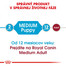 ROYAL CANIN Medium puppy 15 kg + 3 kg ZDARMA