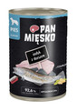 PAN MIĘSKO Morčacie s treskou mokrá strava pre psov 400 g