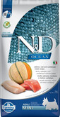 N&D Ocean Dog Adult Mini Krmivo pre psov s lososom, treskou & melónom 7 kg
