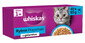 WHISKAS Adult maškrta v želé losos, tuniak, treska, biela ryba 40x85 g