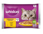 WHISKAS Poultry Feast želé vrecko s morčacím a kuracím mäsom 4x85g - krmivo pre dospelé mačky
