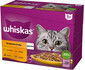 WHISKAS Adult kapsička 12x85g Hydinové krmivo v želé s: kuraťom, kačicou, hydinou, morkou