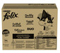 FELIX Fantastic DUO Mix Country Flavors v želé 120x85g hovädzie a hydinové, morčacie a pečeňové, kuracie a obličkové, kačacie a jahňacie, mokré krmivo pre mačky