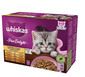WHISKAS Pure Delight Junior Hydinové lahôdky s kuracím, morčacím, hydinovým a kačacím v želé 12x85g