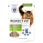 PERFECT FIT Senior 7+ 85 g vrecko s morčacím mäsom a mrkvou v omáčke pre staršie mačky