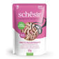 SCHESIR Jelly Adult Tuna&Chicken&Ham Tuniak a kura so šunkou v želé pre mačky 85 g