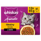 WHISKAS Aromatic Adult Ideálny Hydinový v omáčke, 12 x 85 g mokrá strava pre dospelé mačky
